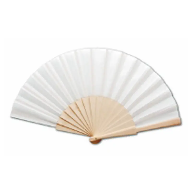 ABANICO MADERA BLANCO