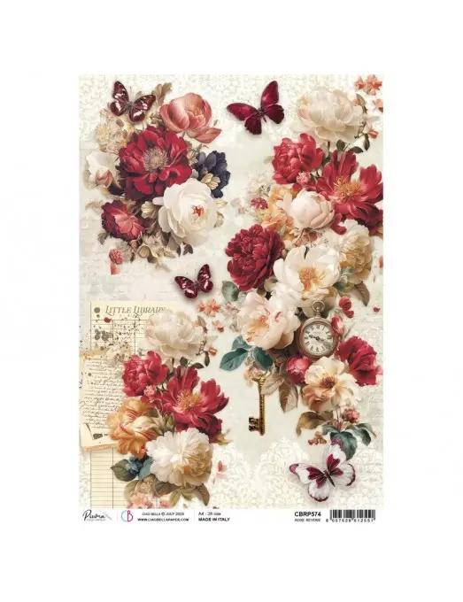 PAPEL DE ARROZ A4 ROSE REVERIE