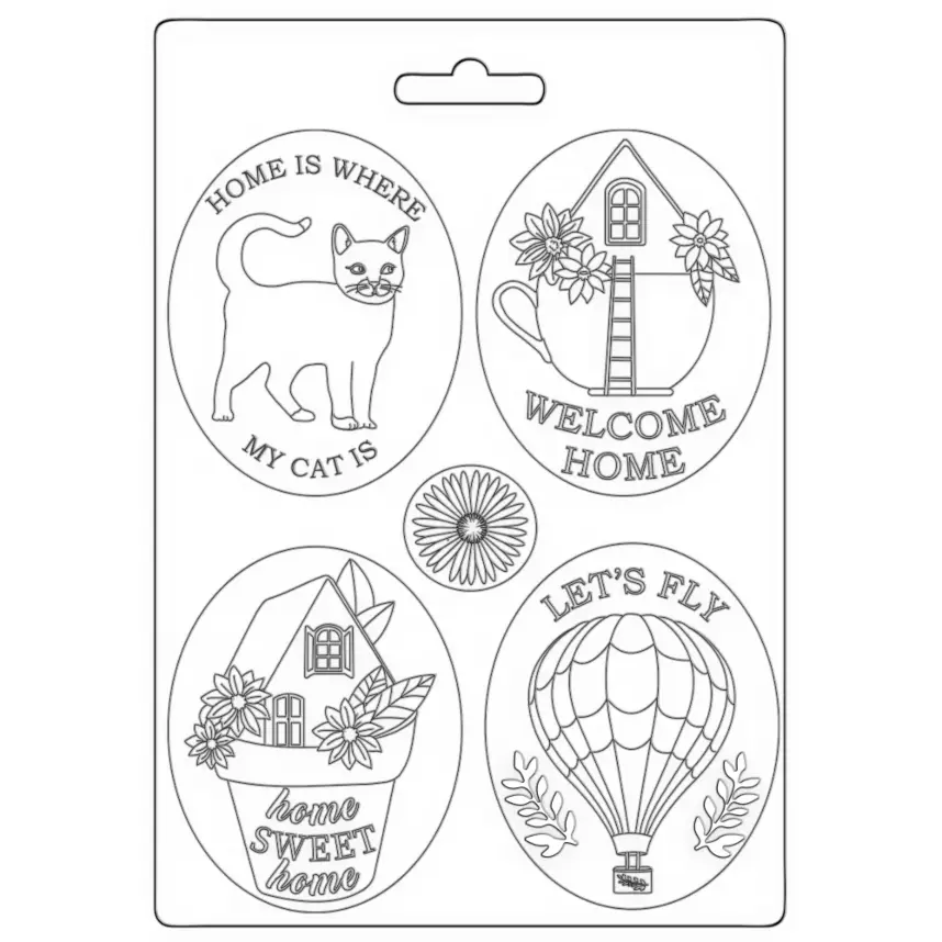 MOLDE PLÁSTICO FLEXIBLE A5 WELCOME HOME