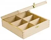Caja Madera 6 compartimentos