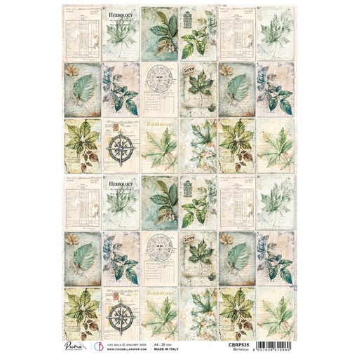 PAPEL DE ARROZ A4 BOTANICAL CIAO BELLA