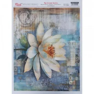 PAPEL DE ARROZ A3 RICH NENUFAR 16045