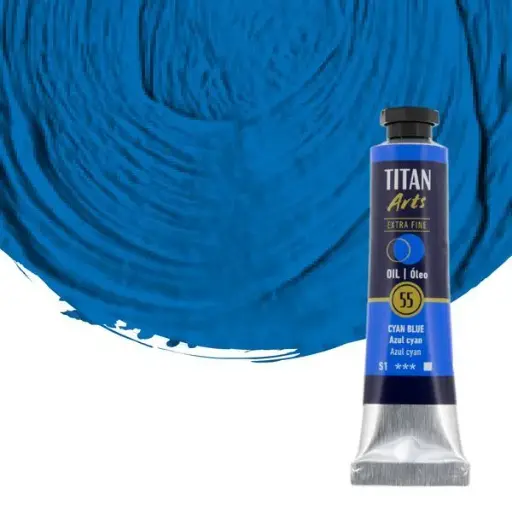 Oleo 60 ml azul cyan 55