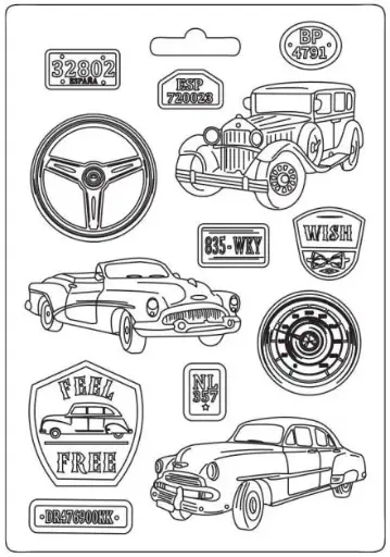 MOLDE PLASTICO STAMPERIA vintage cars