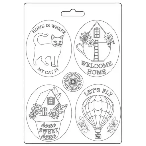 MOLDE PLÁSTICO FLEXIBLE A5 WELCOME HOME