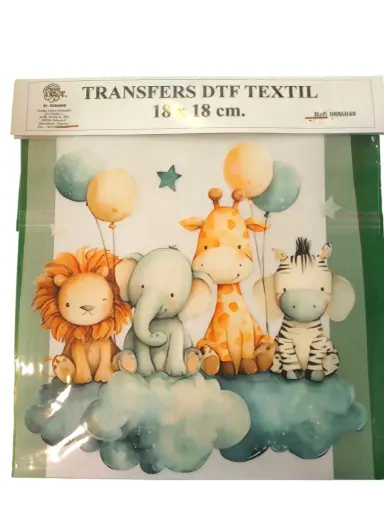 [0886048] TRANSFER ANIMALES CON GLOBOS 18X18