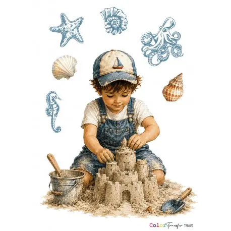 [TRM073] TRANSFER NIÑO CASTILLO DE ARENA 27X21